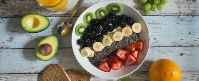 fruit lot on ceramic plate